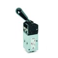 Camozzi 138-900 Manually Operated Valve, Series 1, 3/2-Way Nc, G1/8 Ports, Level, Bistable 138-900